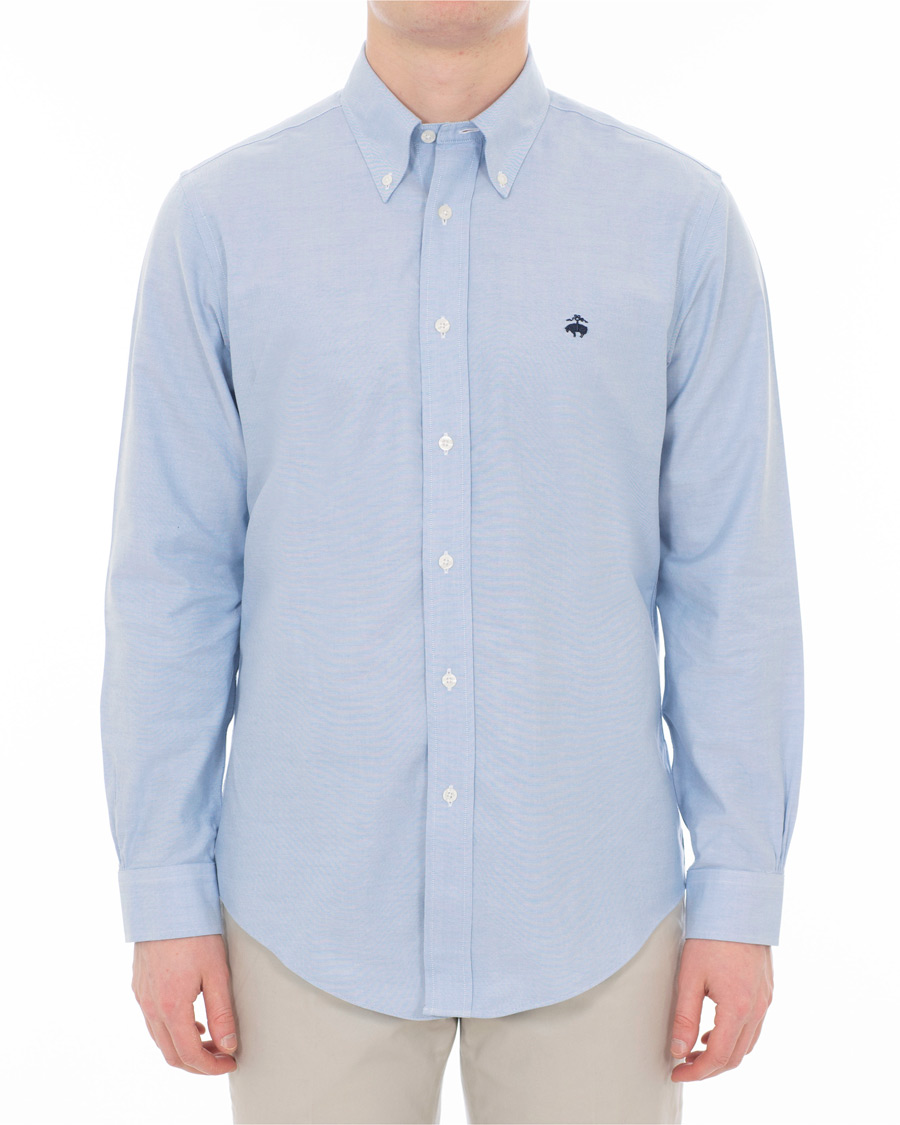 Herren | Hemden | Brooks Brothers | Regent Fit Non Iron Oxford Button Down Shirt Light Blue