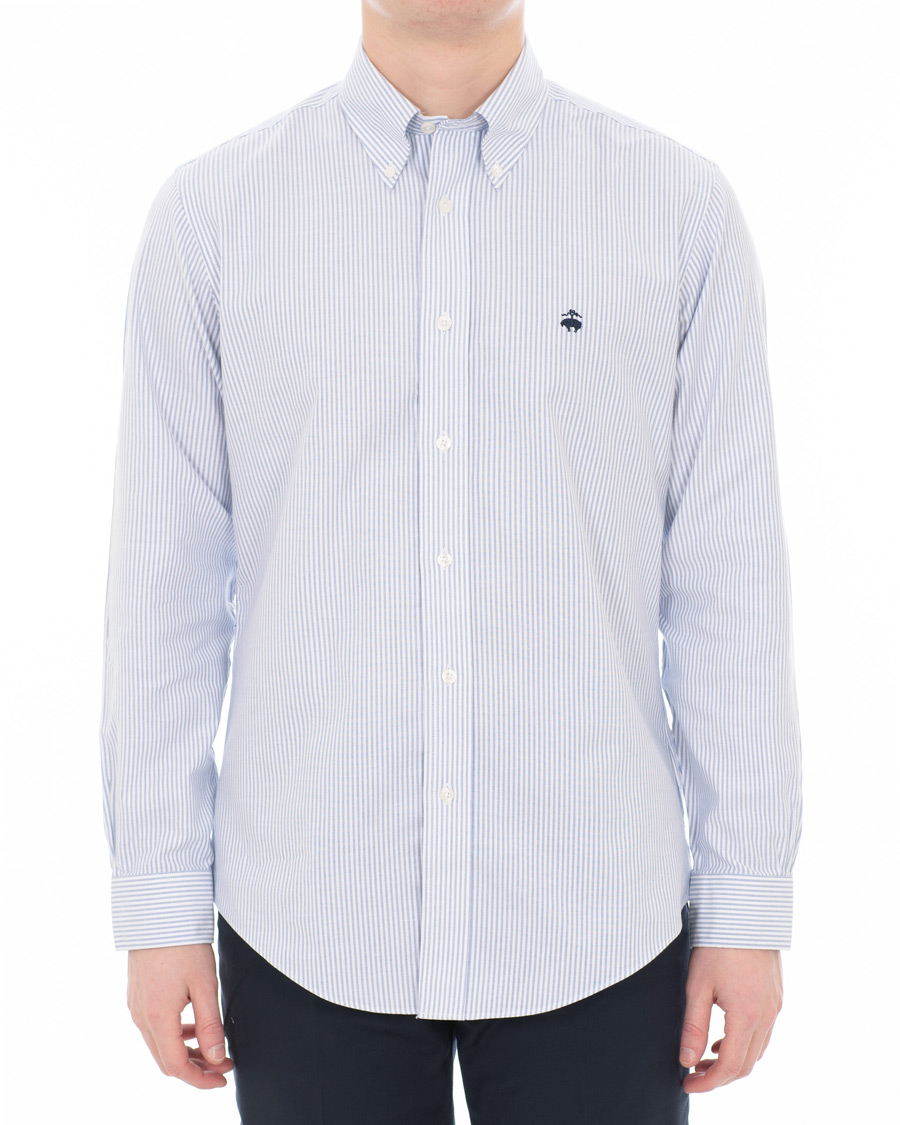 Herren | Hemden | Brooks Brothers | Regent Fit Non Iron Oxford Button Down Shirt Blue/White