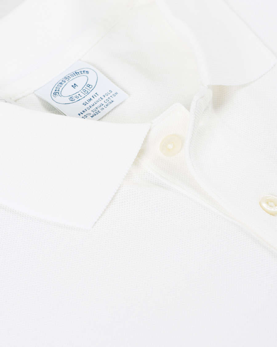 Herren | Poloshirts | Brooks Brothers | Supima Cotton Polo White