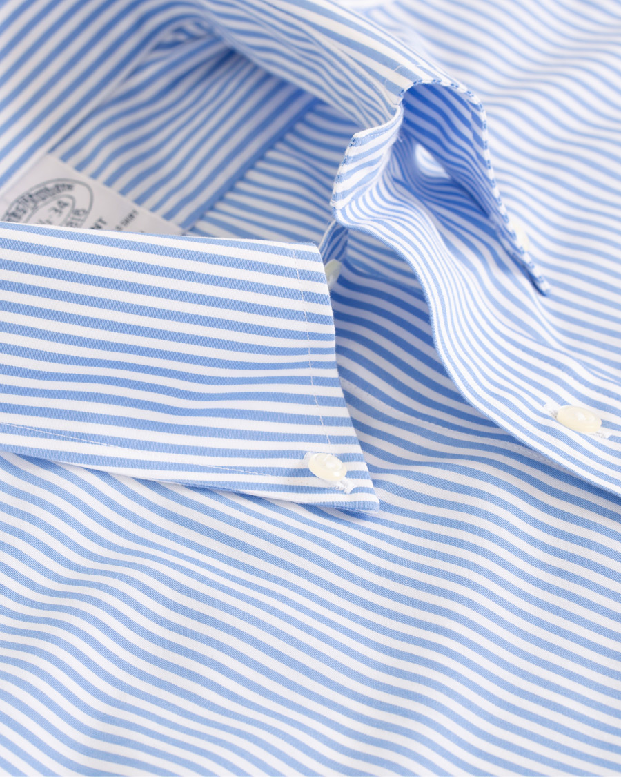 Herren | Hemden | Brooks Brothers | Regent Fit Non Iron Bengal Shirt Light Blue