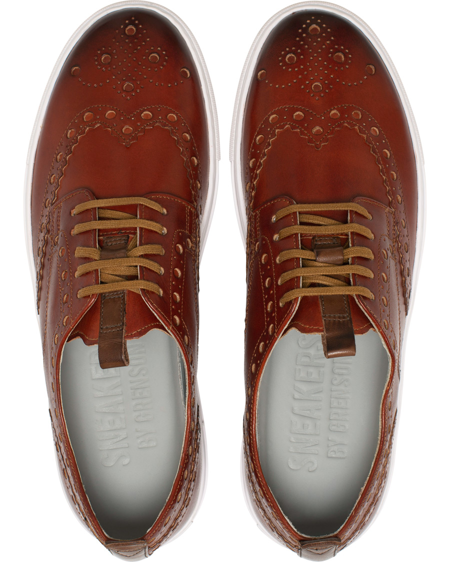 Herren | Grenson Sneaker 3 Hand Painted Tan | Grenson | Sneaker 3 Hand Painted Tan
