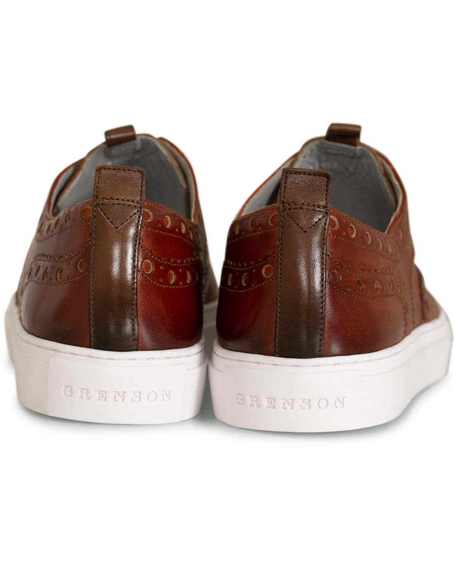 Herren | Grenson Sneaker 3 Hand Painted Tan | Grenson | Sneaker 3 Hand Painted Tan