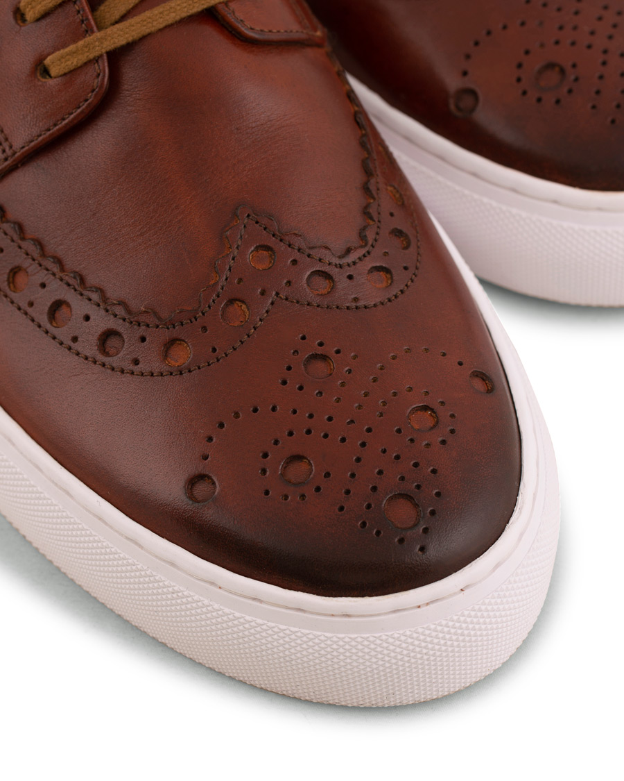Herren | Grenson Sneaker 3 Hand Painted Tan | Grenson | Sneaker 3 Hand Painted Tan
