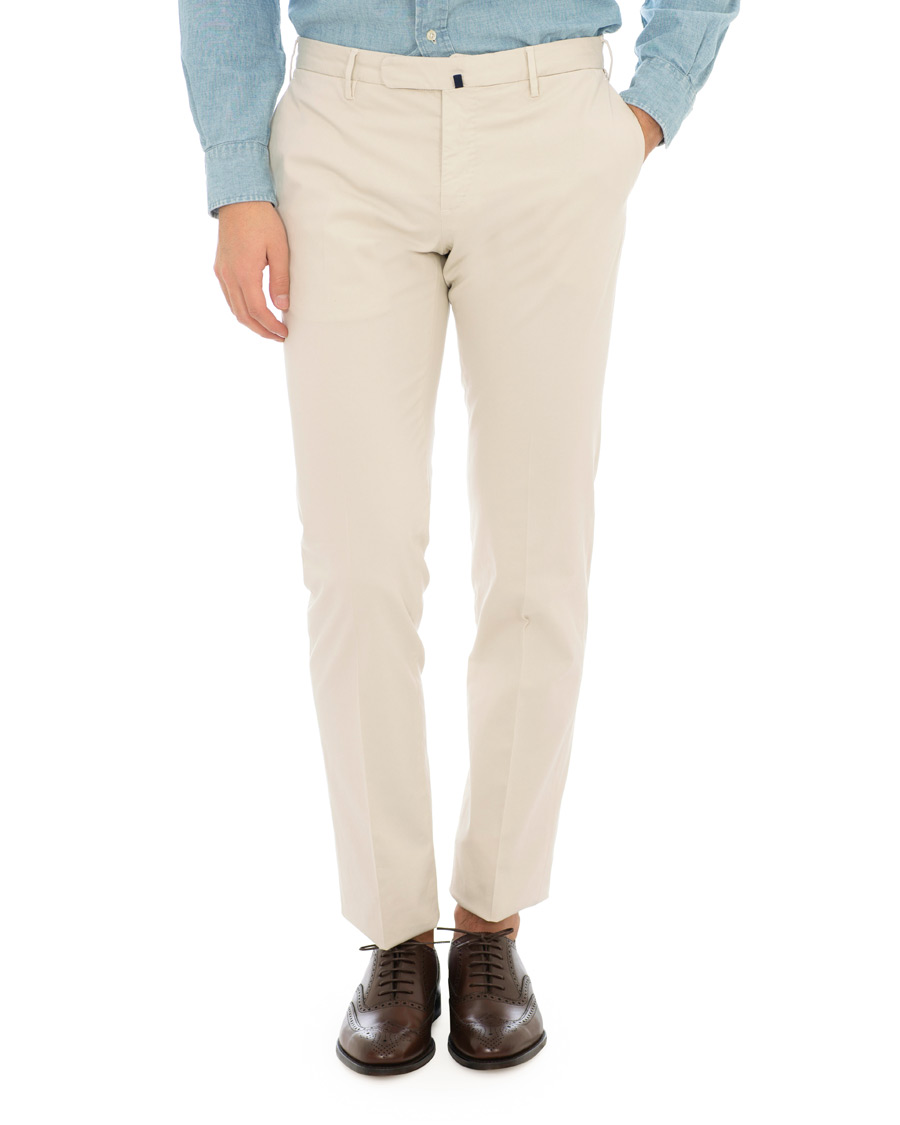 Herren | Hosen | Incotex | Slim Fit Stretch Chinos Off White