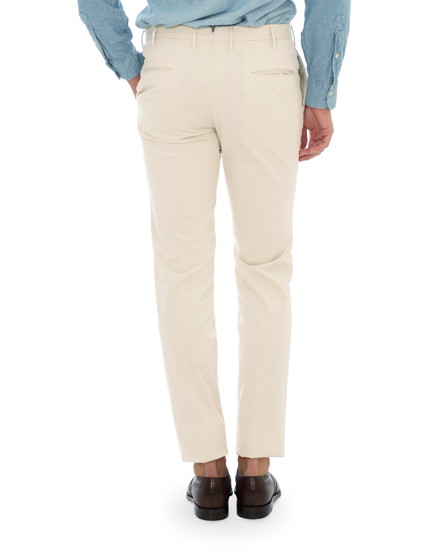 Herren | Hosen | Incotex | Slim Fit Stretch Chinos Off White