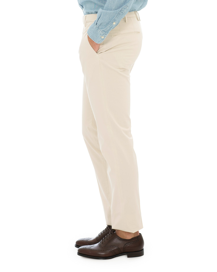 Herren | Hosen | Incotex | Slim Fit Stretch Chinos Off White