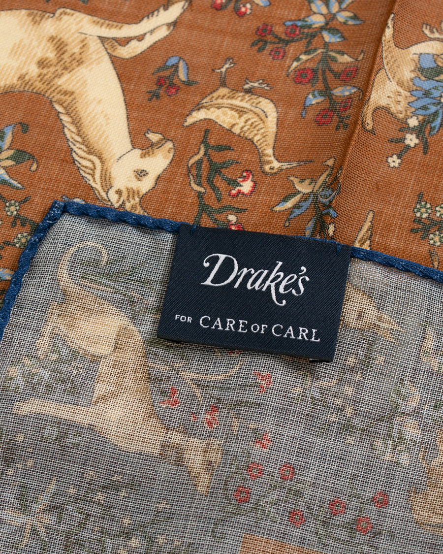 Herren | Drake's MTO Pocket Square Navy | Drake's | MTO Pocket Square Navy