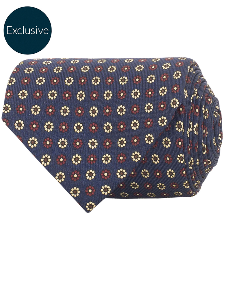Herren | Drake's MTO Silk 8 cm Tie Navy | Drake's | MTO Silk 8 cm Tie Navy