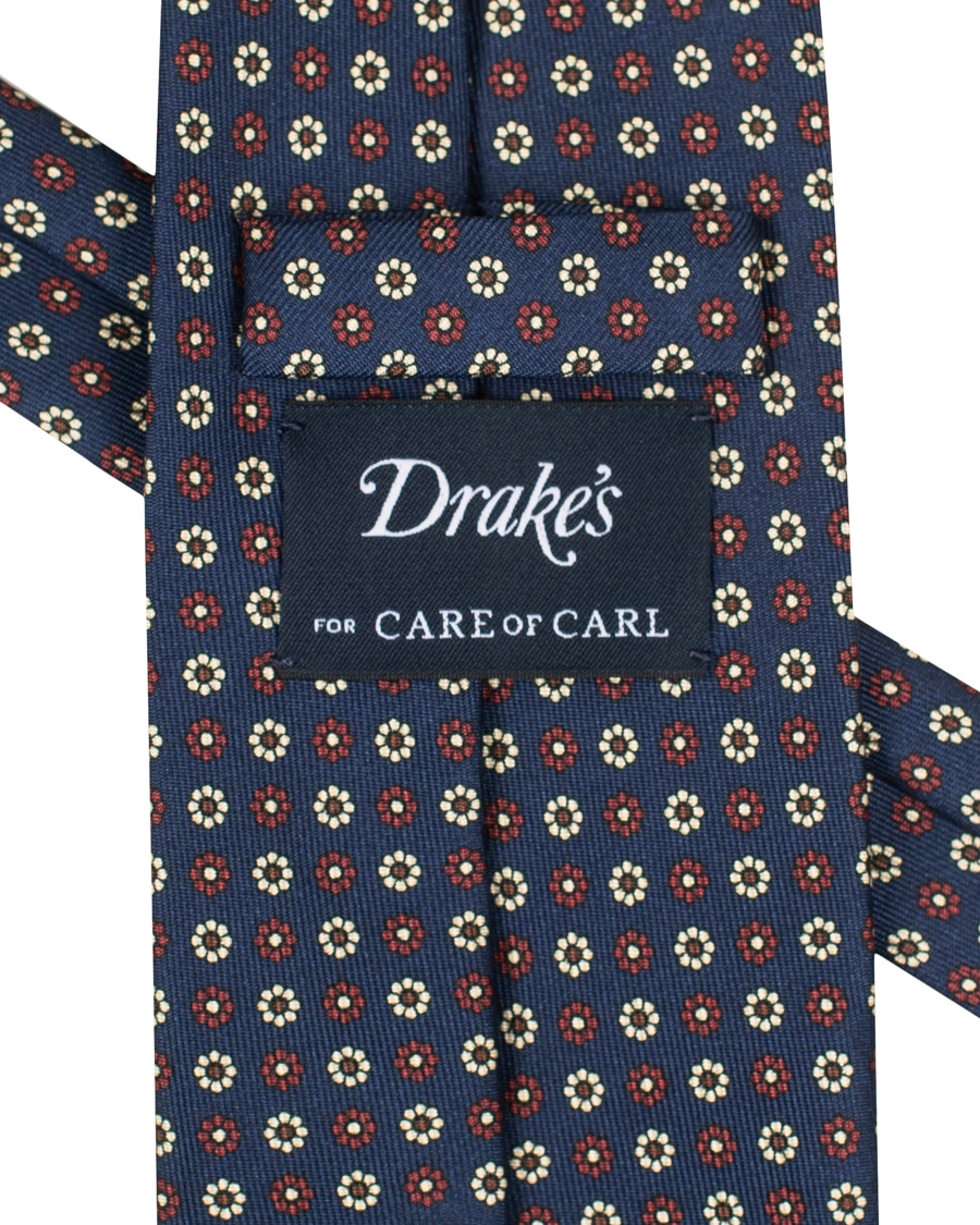 Herren | Drake's MTO Silk 8 cm Tie Navy | Drake's | MTO Silk 8 cm Tie Navy