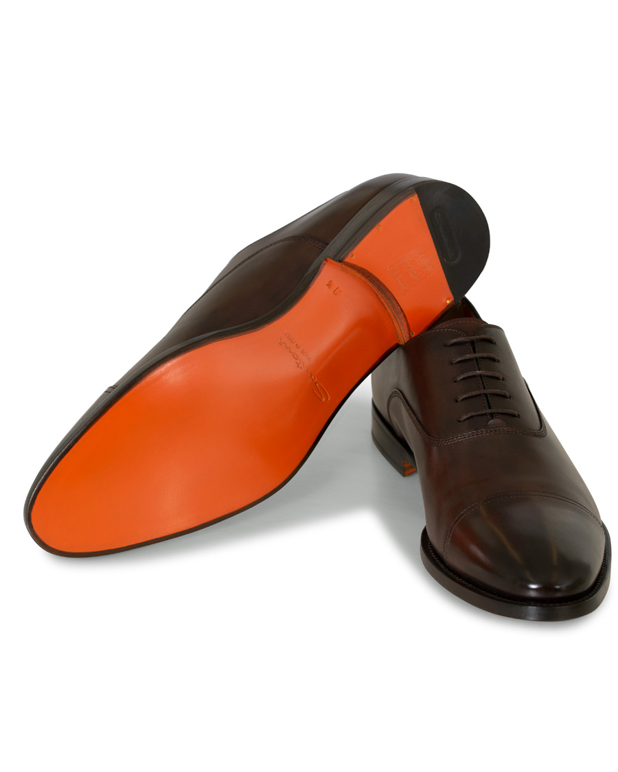 Herren | Santoni Wilson Oxford Dark Brown Calf | Santoni | Wilson Oxford Dark Brown Calf