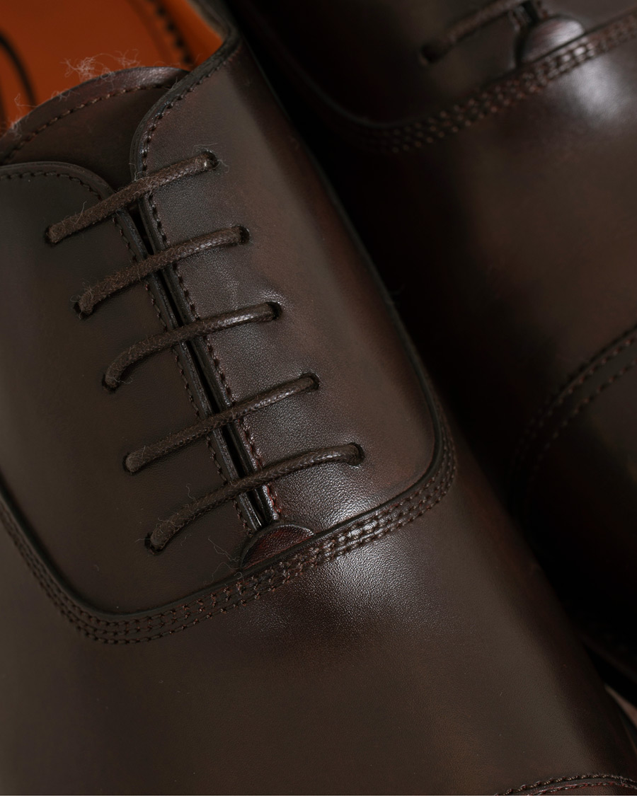 Herren | Santoni Wilson Oxford Dark Brown Calf | Santoni | Wilson Oxford Dark Brown Calf