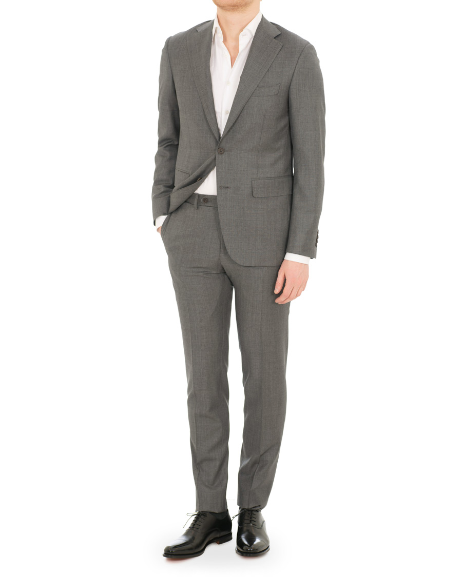 Herren | Santoni Wilson Oxford Black Calf | Santoni | Wilson Oxford Black Calf