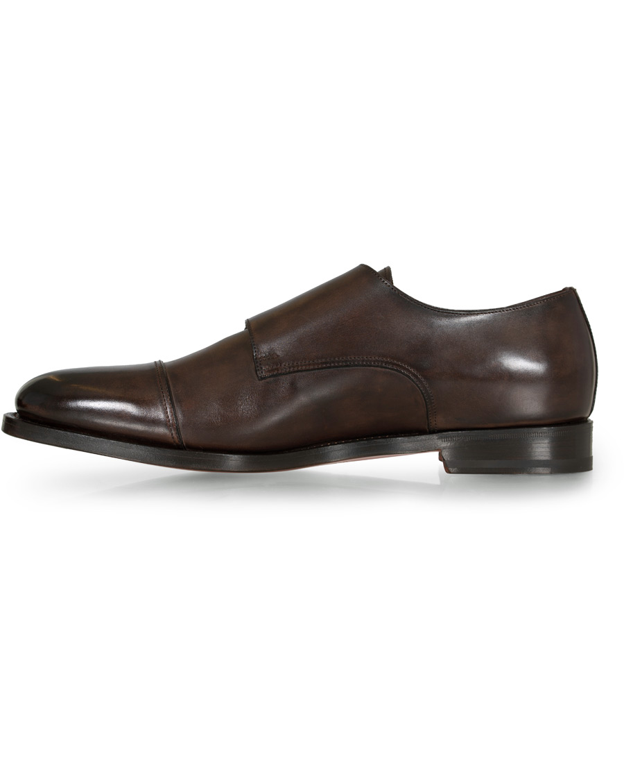 Herren | Santoni Wilson Double Monk Dark Brown Calf | Santoni | Wilson Double Monk Dark Brown Calf