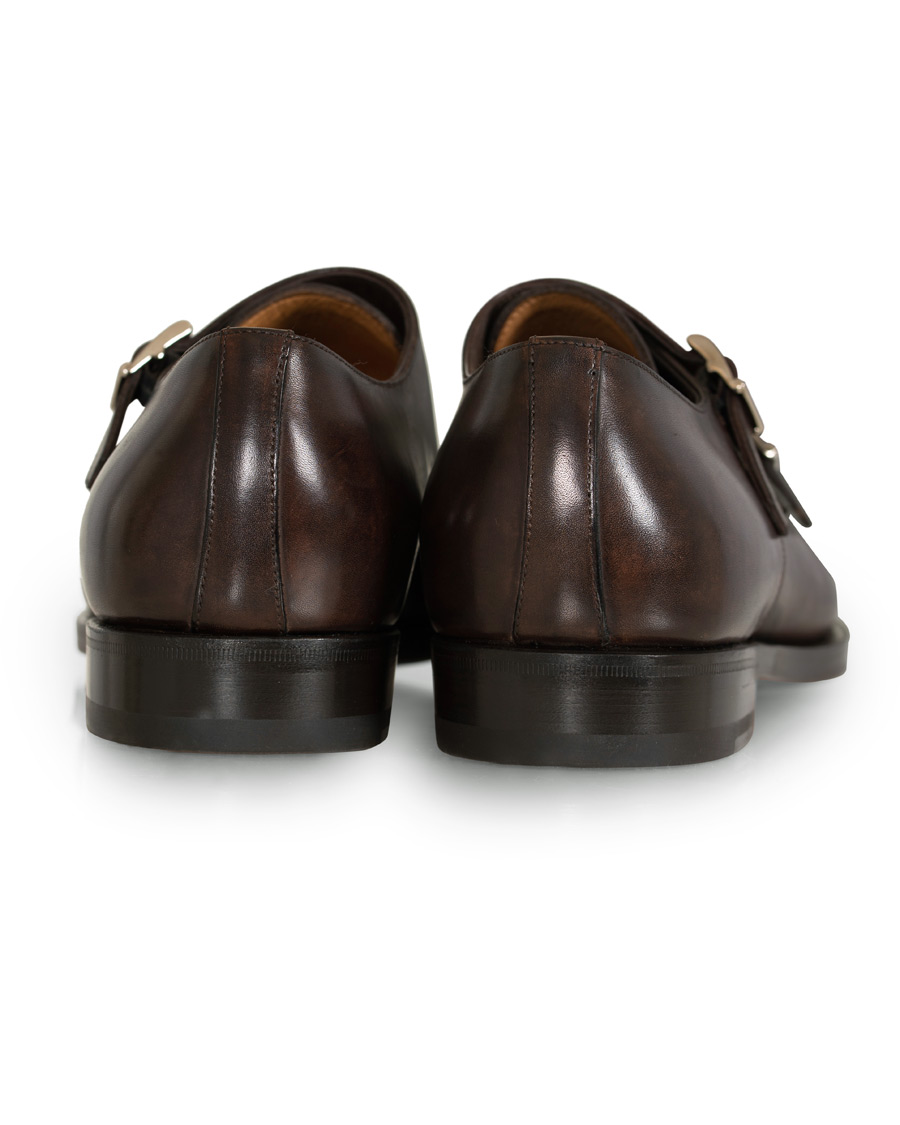 Herren | Santoni Wilson Double Monk Dark Brown Calf | Santoni | Wilson Double Monk Dark Brown Calf