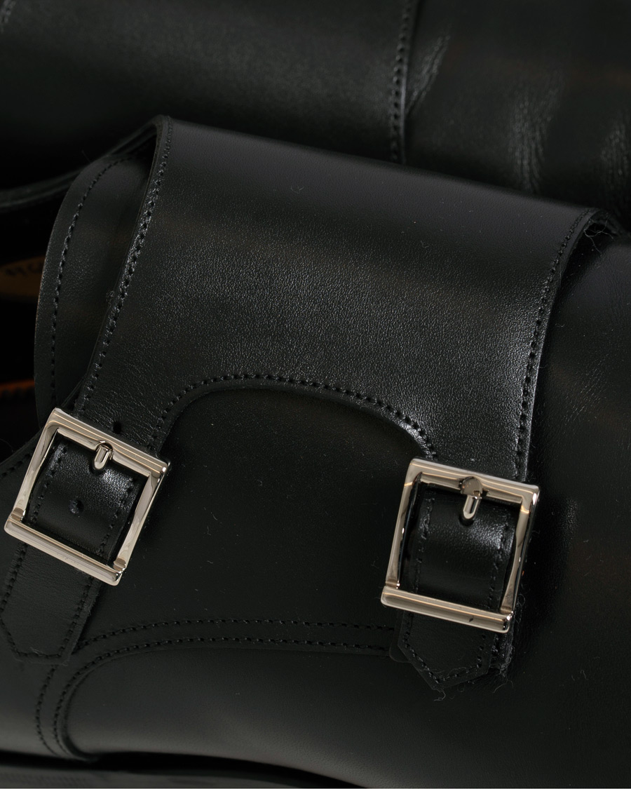 Herren | Santoni Wilson Double Monk Black Calf | Santoni | Wilson Double Monk Black Calf