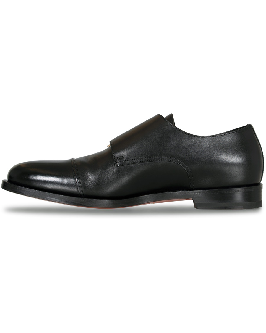 Herren | Santoni Wilson Double Monk Black Calf | Santoni | Wilson Double Monk Black Calf