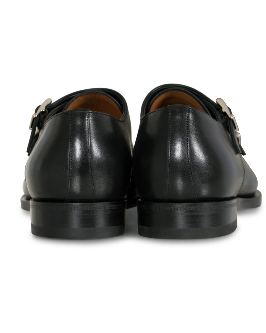 Herren | Santoni Wilson Double Monk Black Calf | Santoni | Wilson Double Monk Black Calf
