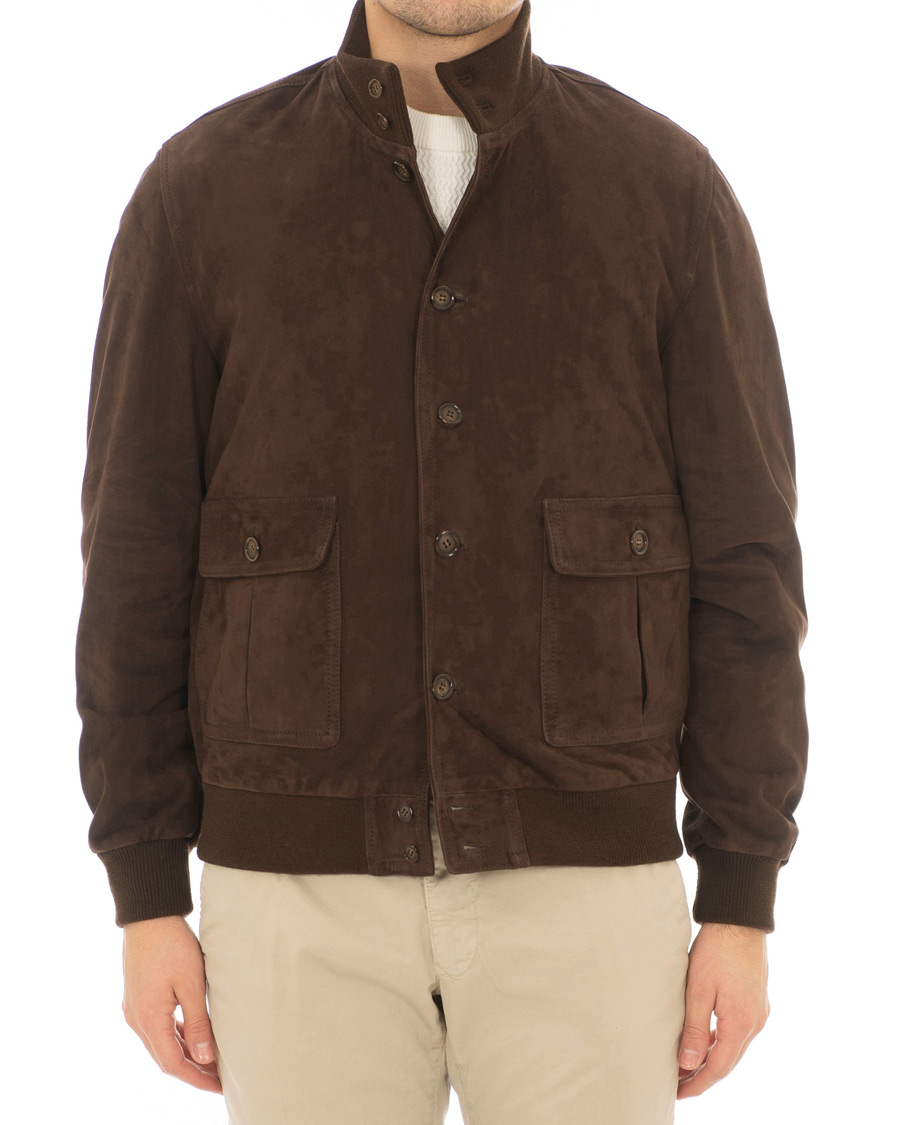 Herren | Jacken | Valstar | Valstarino Suede Jacket Dark Brown