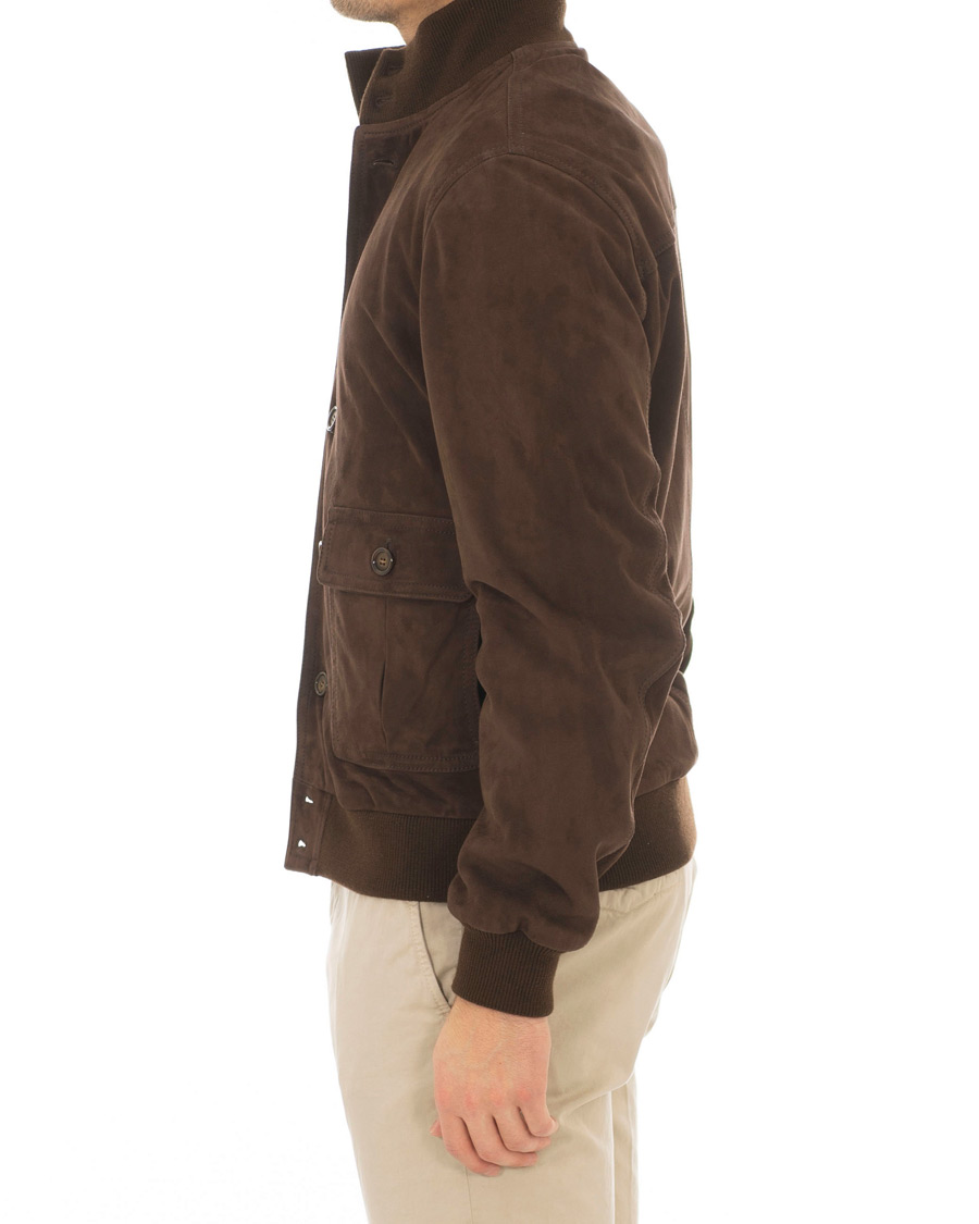 Herren | Jacken | Valstar | Valstarino Suede Jacket Dark Brown
