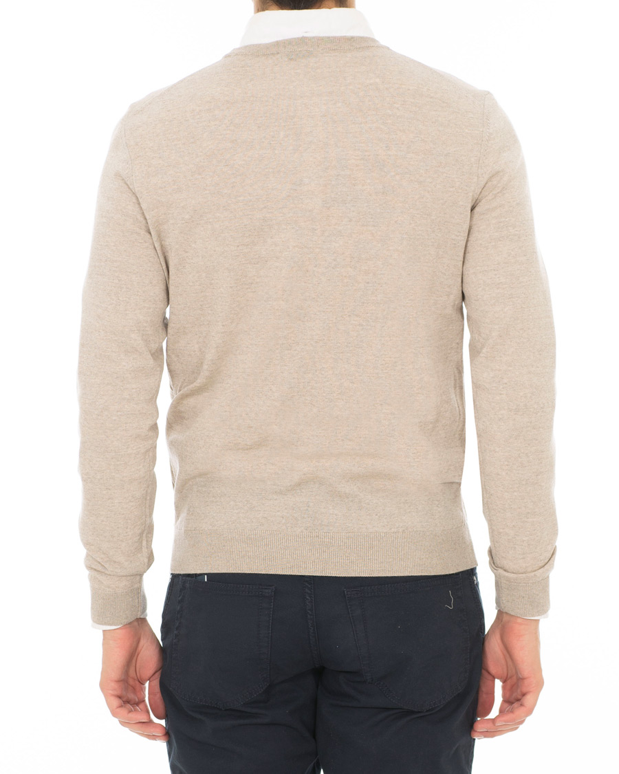 Herren | Pullover | BOSS BLACK | BOSS Leno Merino Wool Crew Neck Pullover Beige