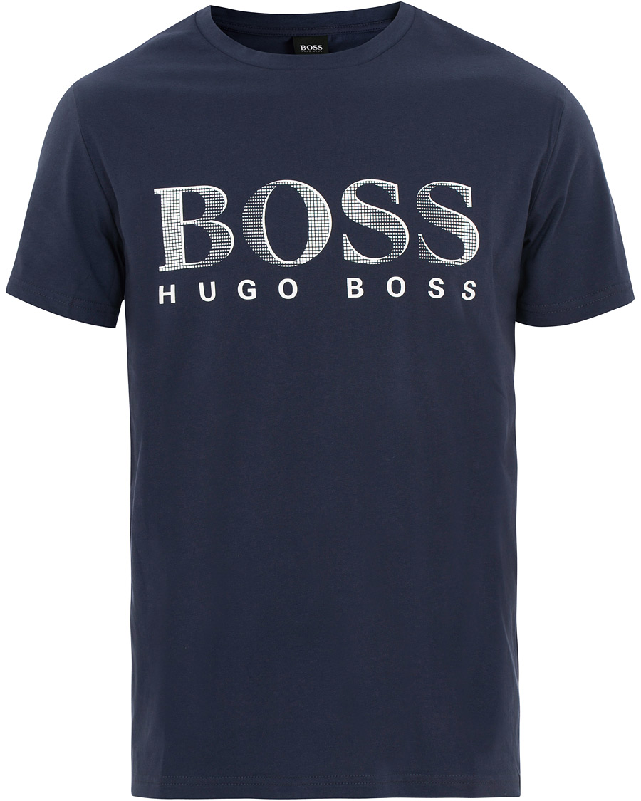 Herren | T-Shirts | BOSS BLACK | BOSS Sun Protection Tee Navy