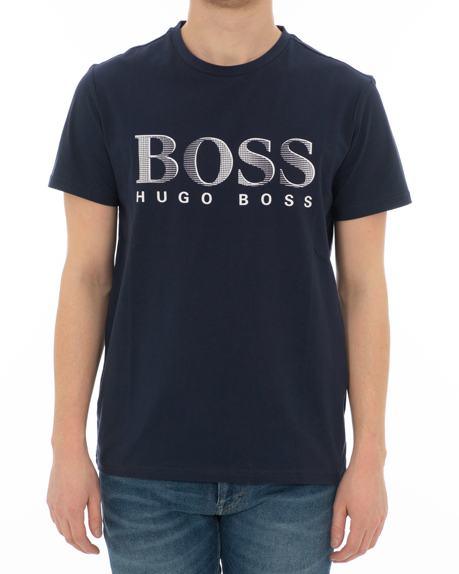 Herren | T-Shirts | BOSS BLACK | BOSS Sun Protection Tee Navy