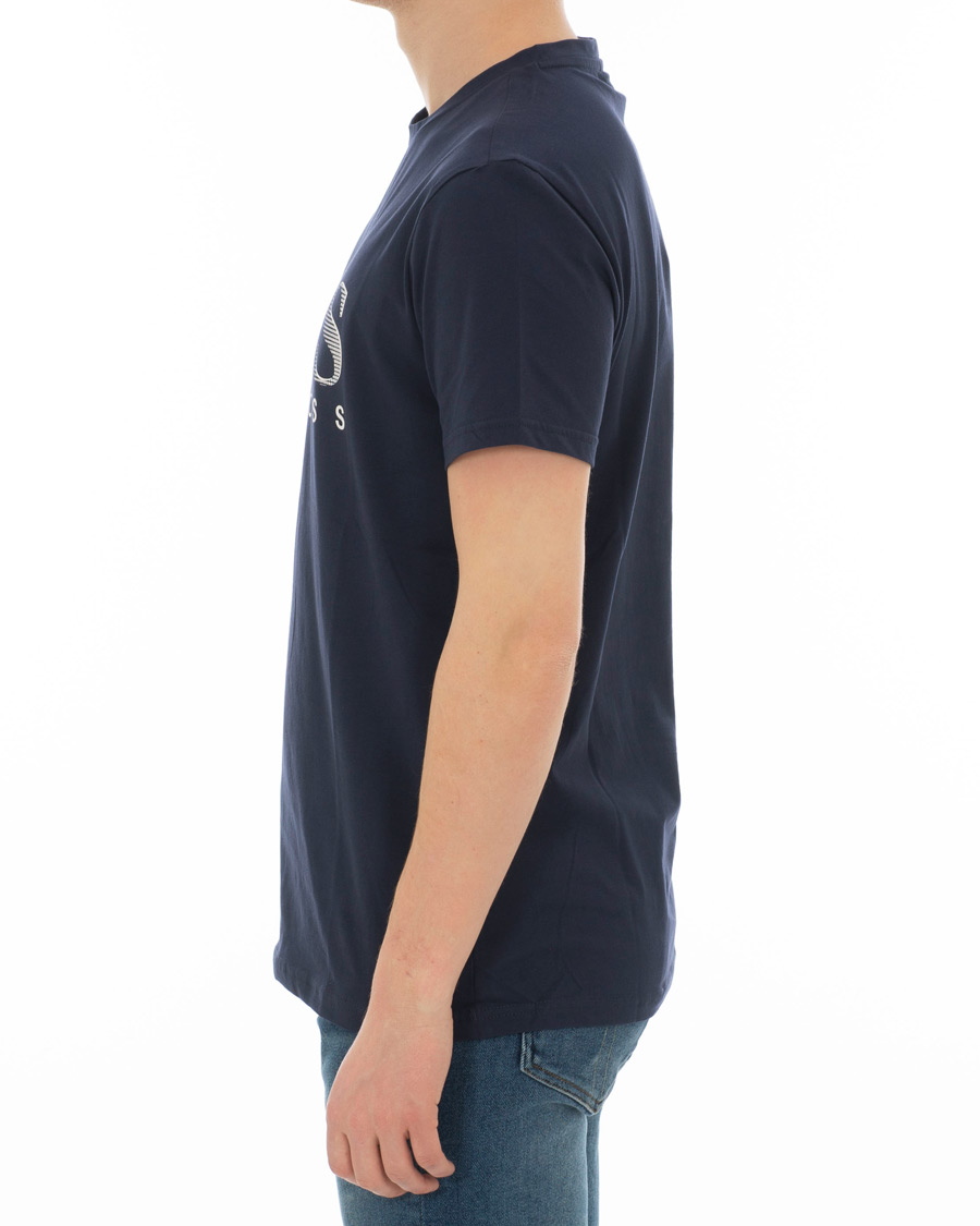 Herren | T-Shirts | BOSS BLACK | BOSS Sun Protection Tee Navy