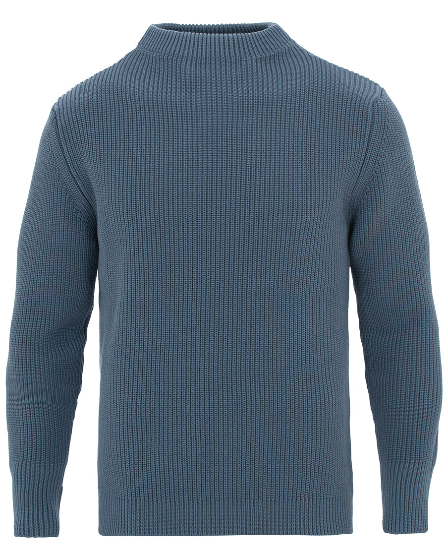 Herren | Pullover | Andersen-Andersen | Organic Cotton Crewneck Petroleum