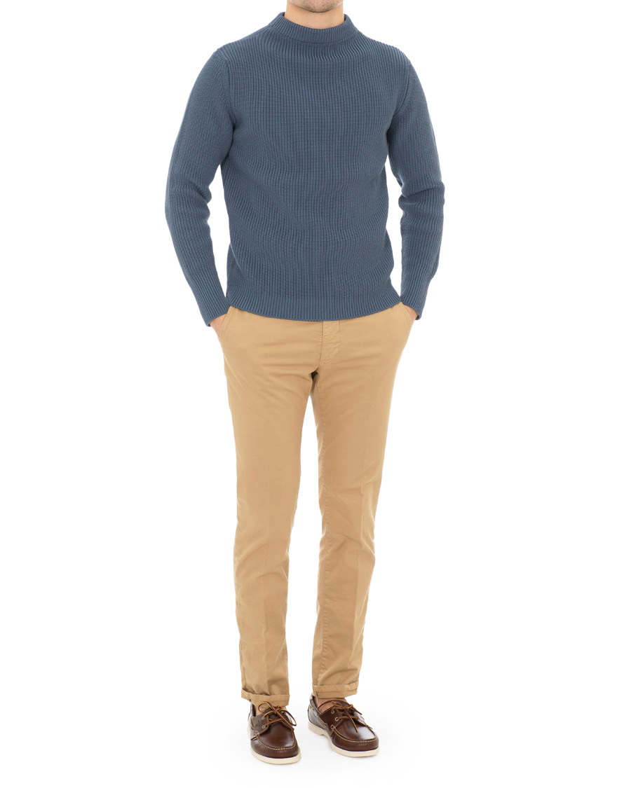 Herren | Pullover | Andersen-Andersen | Organic Cotton Crewneck Petroleum