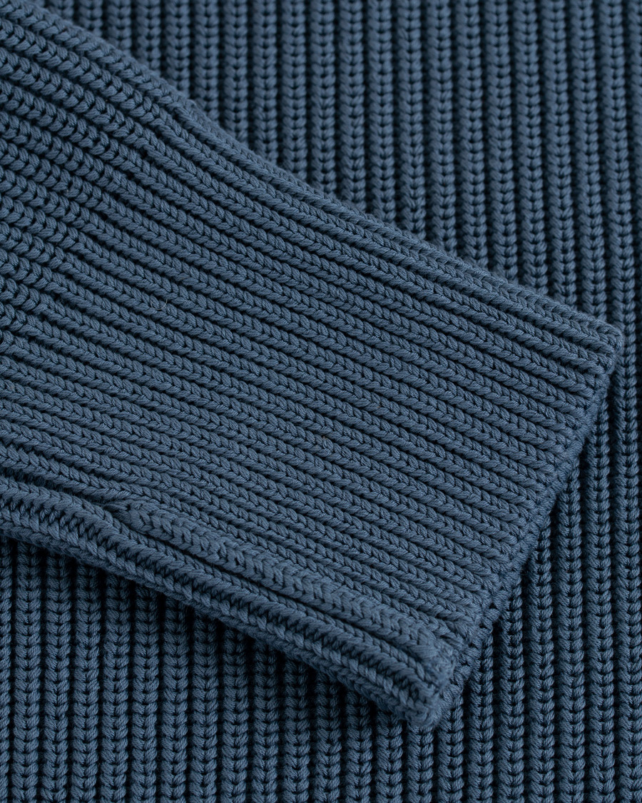 Herren | Pullover | Andersen-Andersen | Organic Cotton Crewneck Petroleum