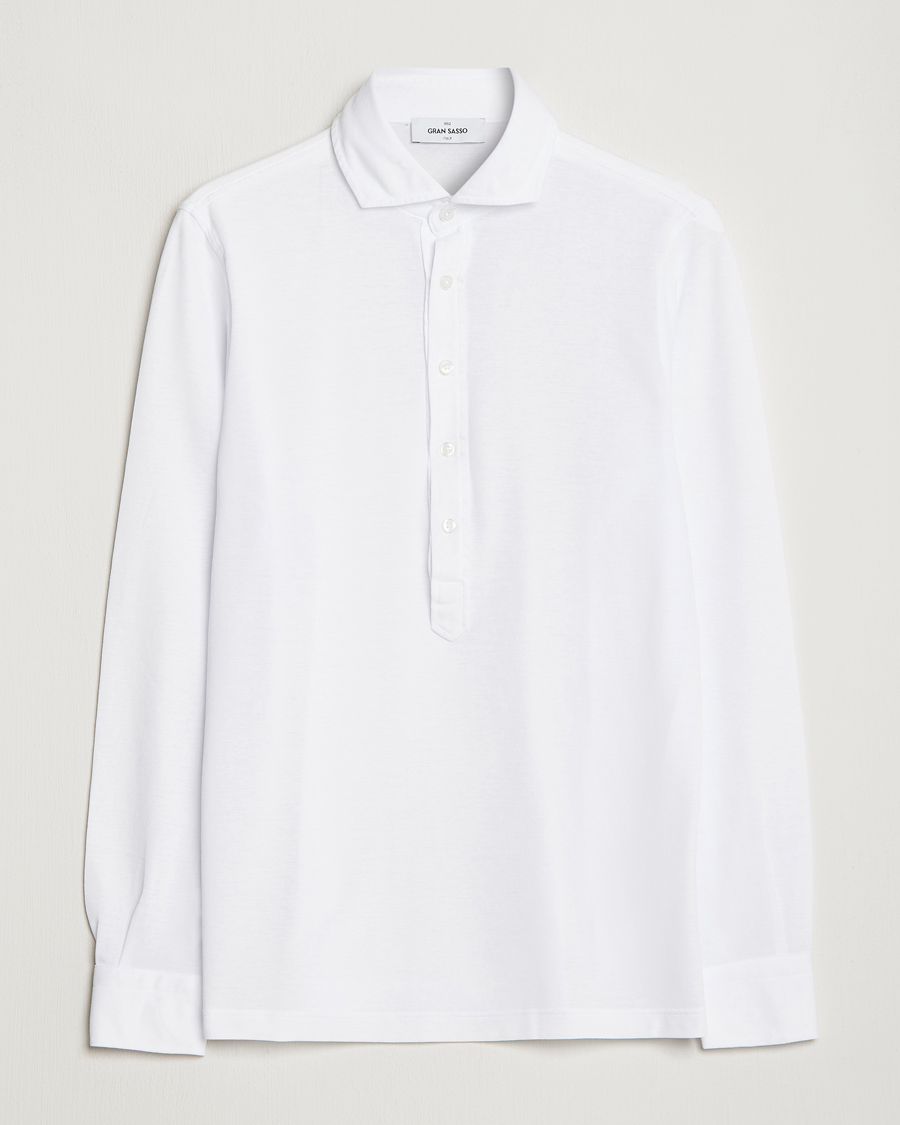 Herren | Hemden | Gran Sasso | Popover Shirt White