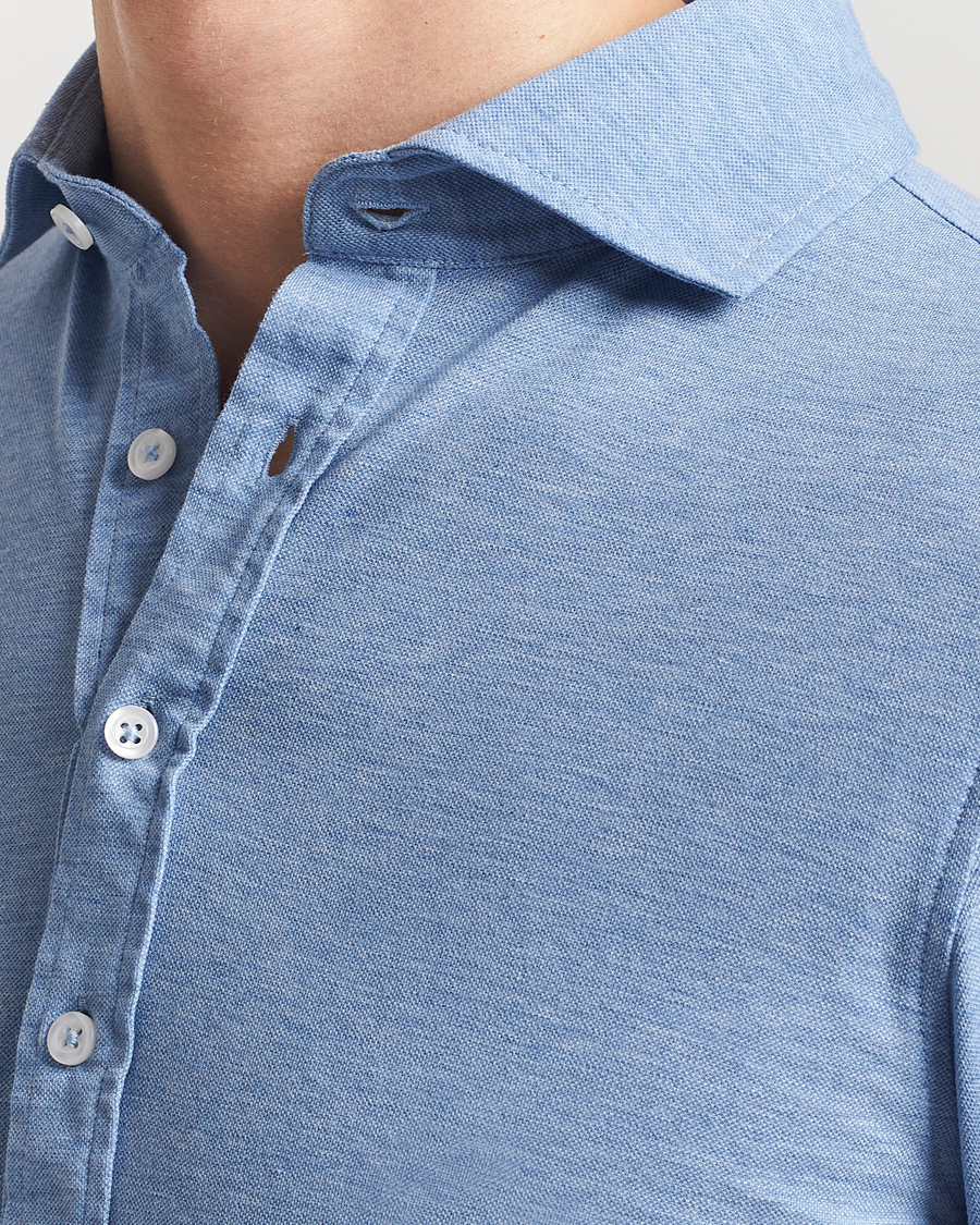 Herren | Hemden | Gran Sasso | Popover Shirt Light Blue