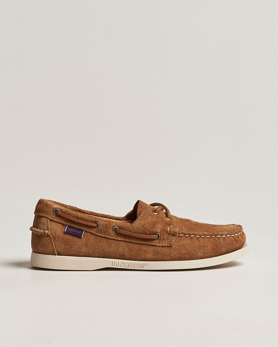 Herren | Segelschuhe | Sebago | Docksides Suede Boat Shoe Brown Cognac