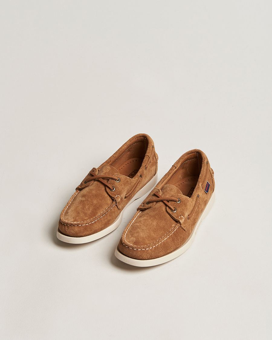 Herren | Segelschuhe | Sebago | Docksides Suede Boat Shoe Brown Cognac