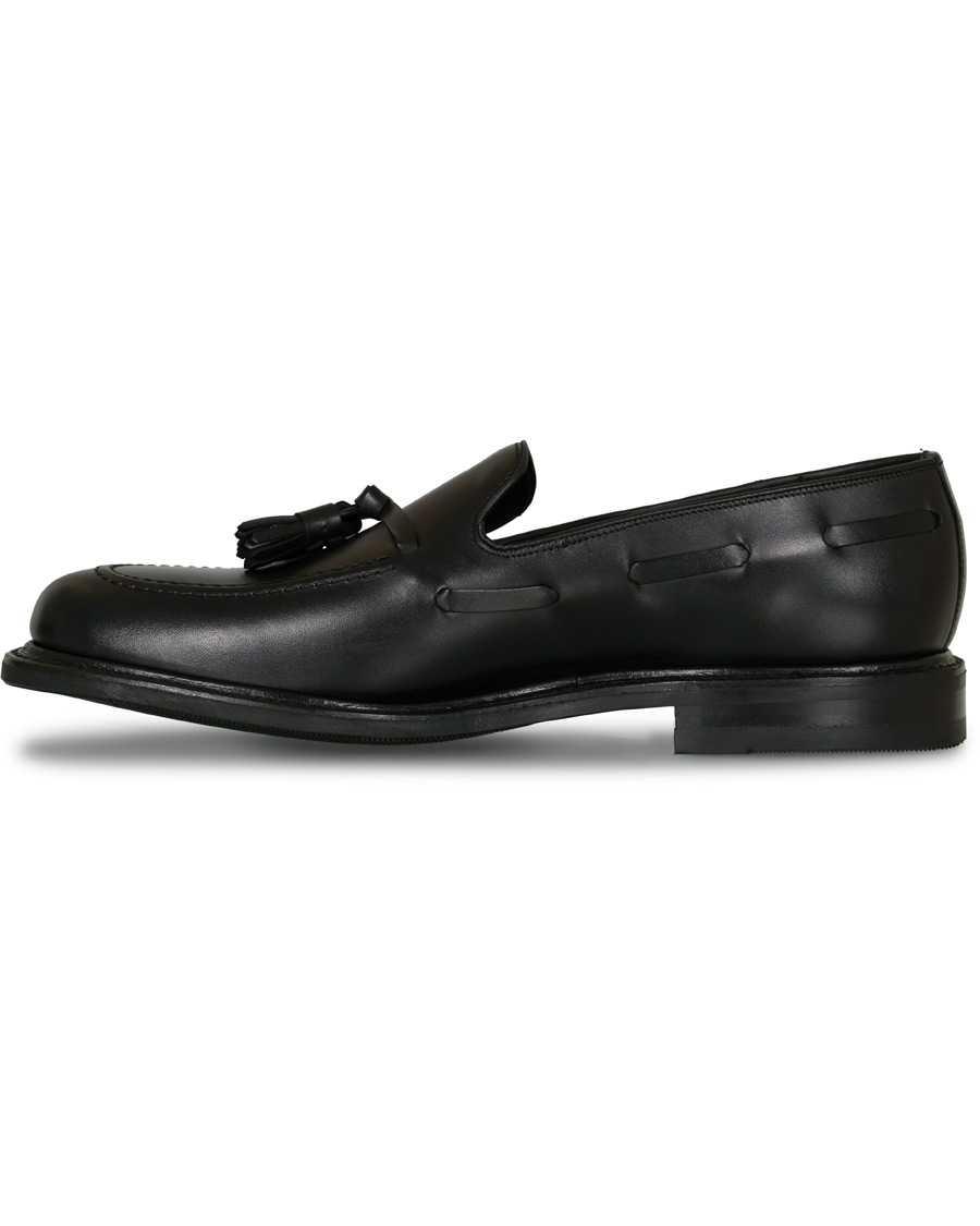 Herren | Loake 1880 Nottingham Tassel Loafer Shadow Black Calf | Loake 1880 | Nottingham Tassel Loafer Shadow Black Calf
