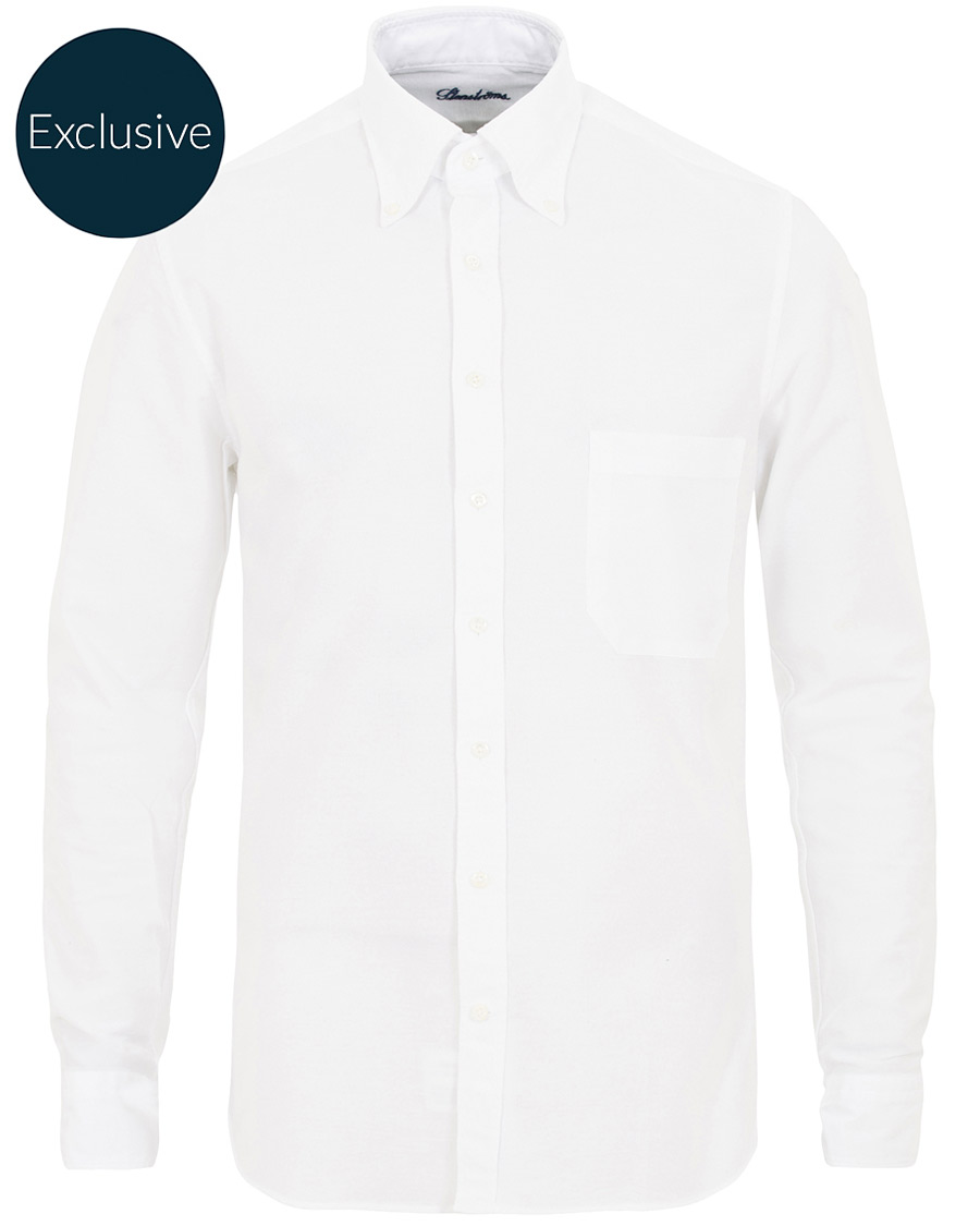 Herren | Hemden | Stenströms | Slimline Oxford Shirt White