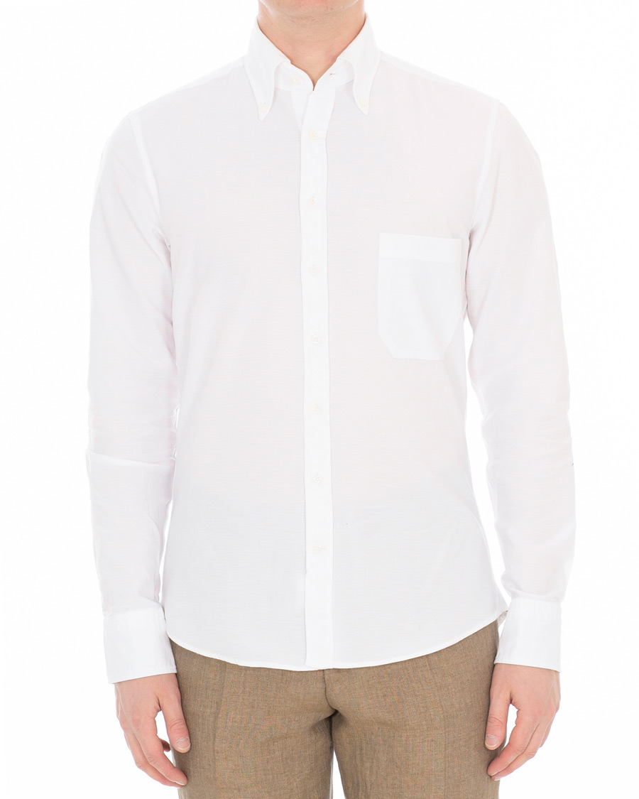 Herren | Hemden | Stenströms | Slimline Oxford Shirt White