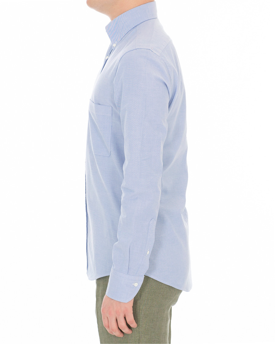 Herren | Hemden | Stenströms | Slimline Oxford Shirt Light Blue