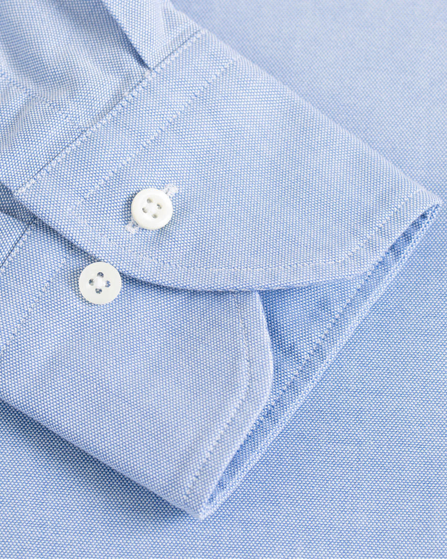 Herren | Hemden | Stenströms | Slimline Oxford Shirt Light Blue