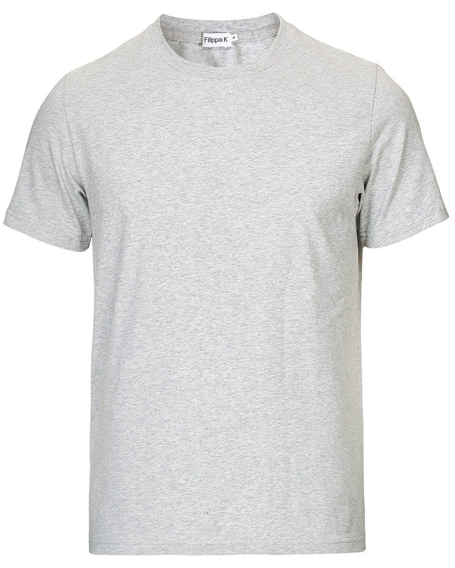 Herren | T-Shirts | Filippa K | Soft Lycra Tee Light Grey Melange