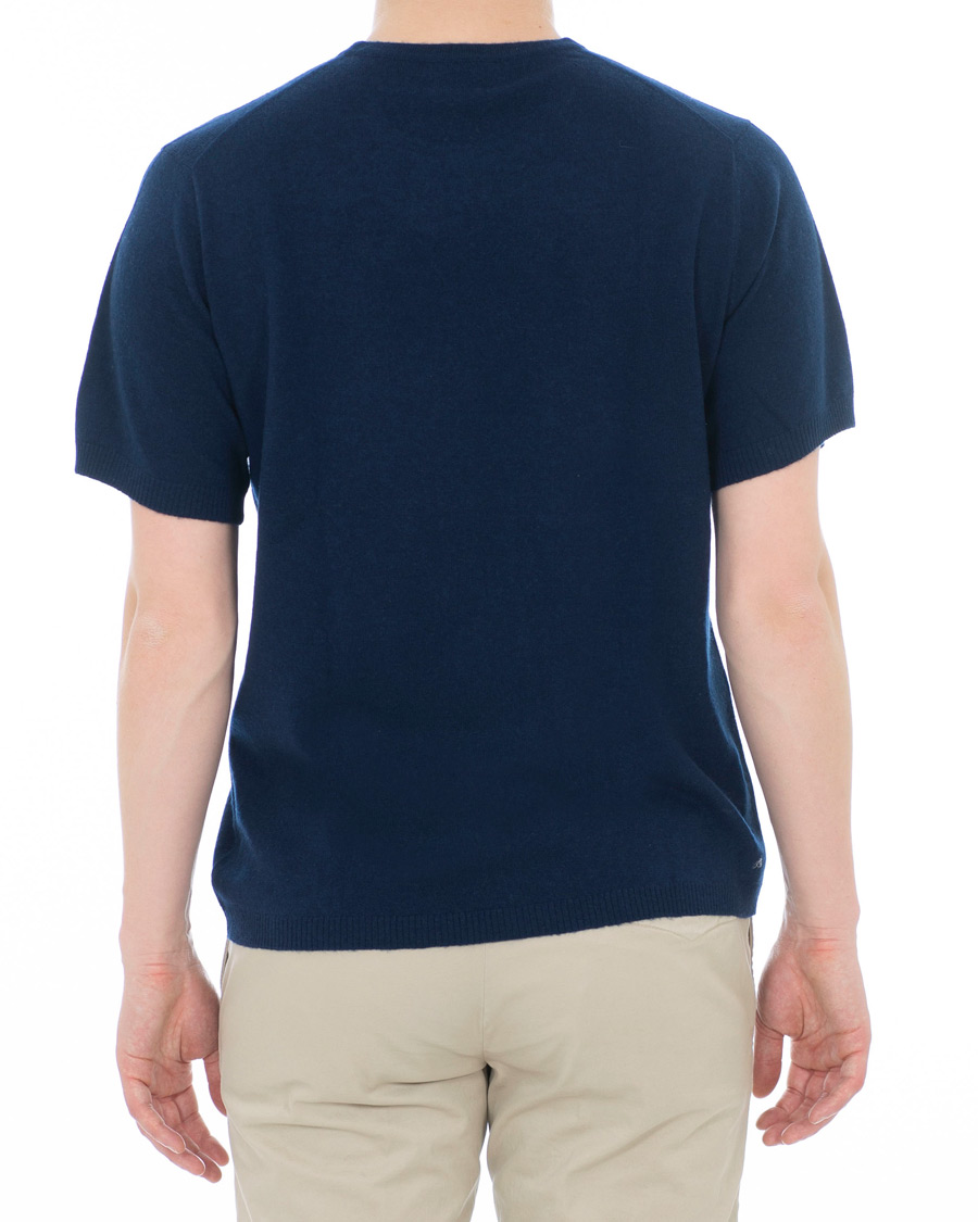 Herren | T-Shirts | Soft Goat | Cashmere T-shirt Navy