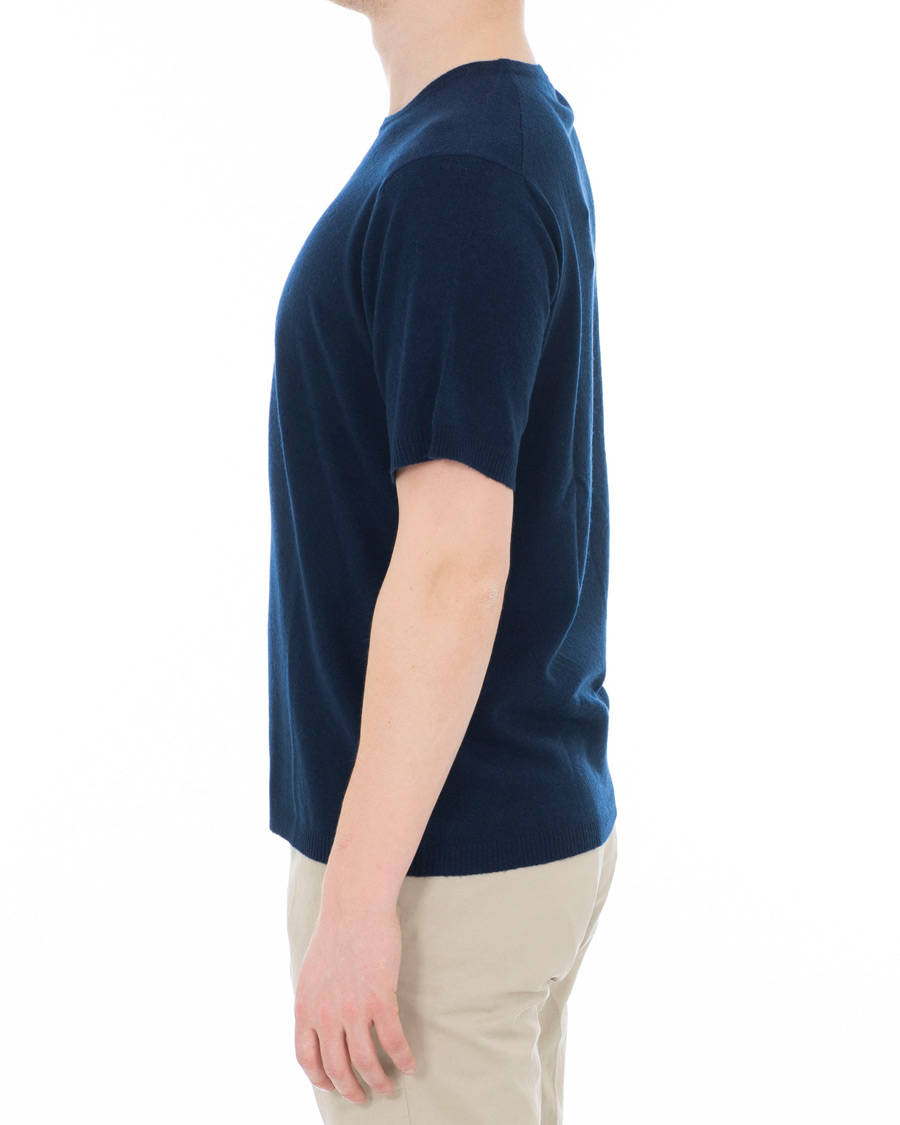 Herren | T-Shirts | Soft Goat | Cashmere T-shirt Navy
