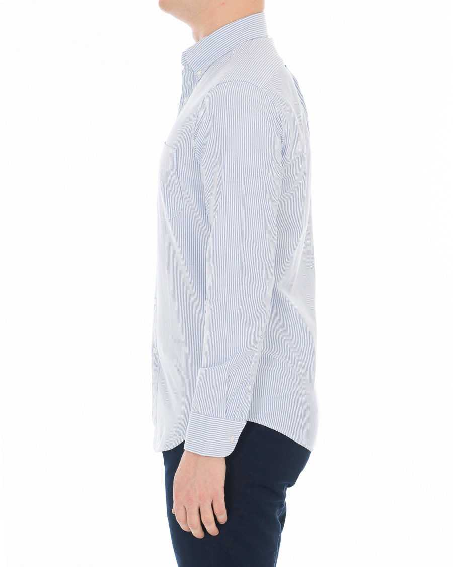 Herren | Hemden | J.Crew | Slim Fit Stretch Oxford University Stripe Shirt Blue