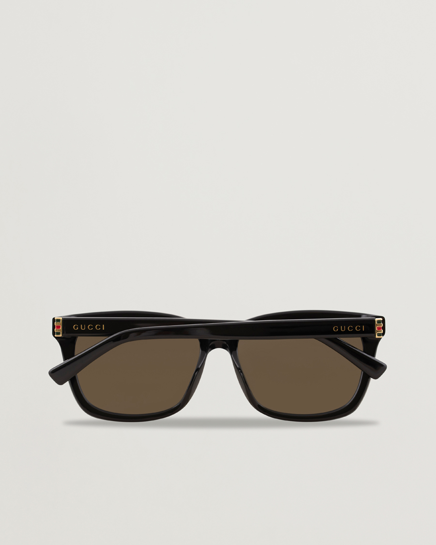Herren | Gucci GG0449S Sunglasses Black/Gold/Brown | Gucci | GG0449S Sunglasses Black/Gold/Brown