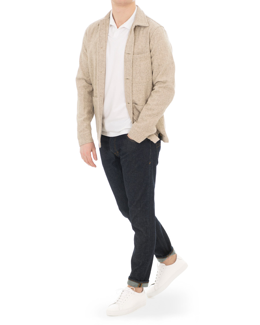 Herren | A Day's March Marching Sneaker White Calf | A Day's March | Marching Sneaker White Calf
