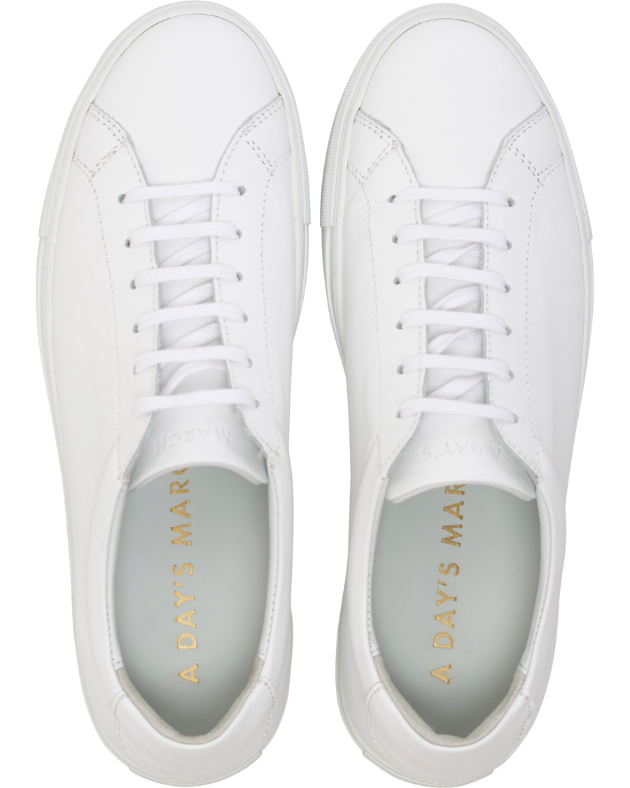 Herren | A Day's March Marching Sneaker White Calf | A Day's March | Marching Sneaker White Calf