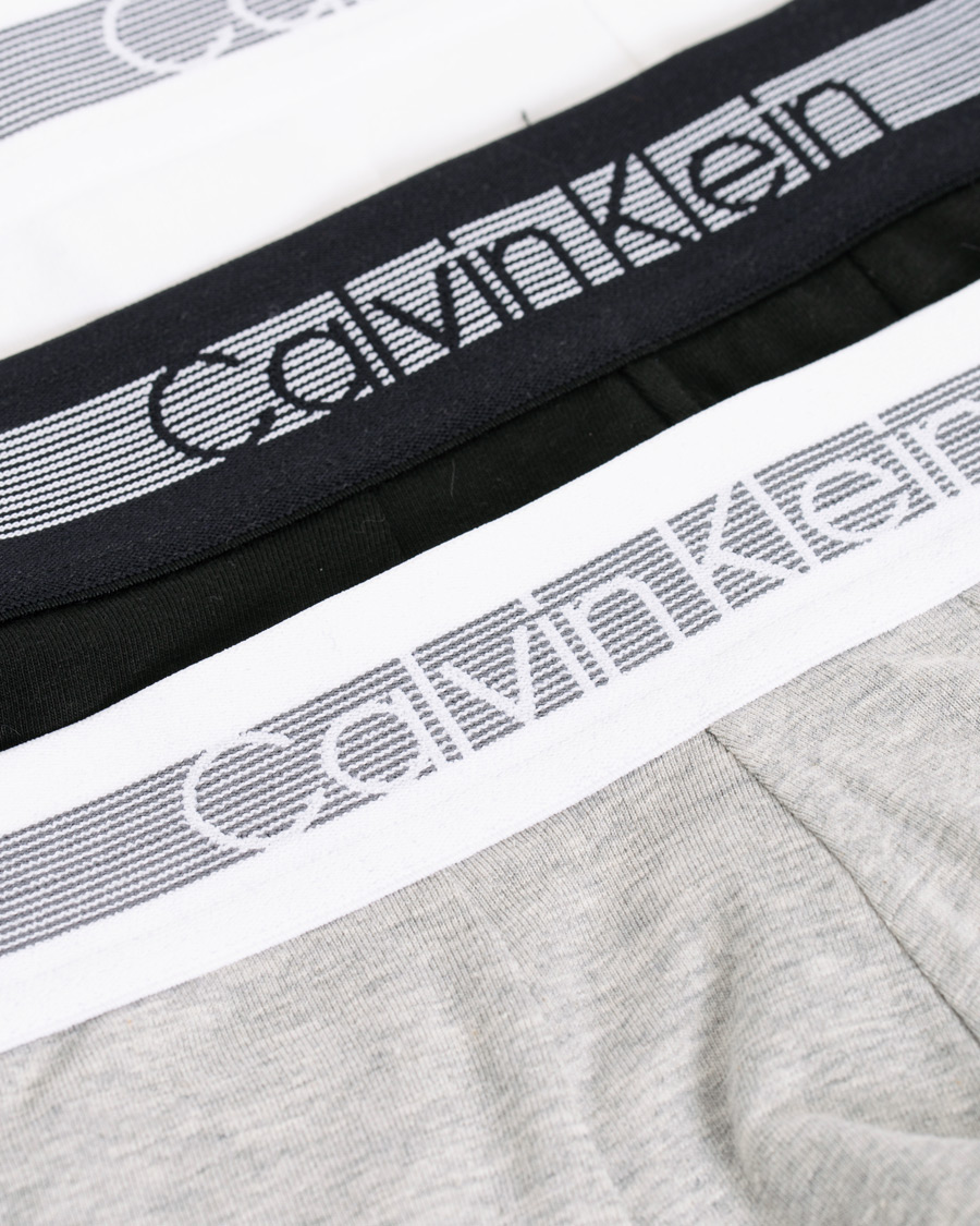 Herren | Unterwäsche | Calvin Klein | Cooling Trunk 3-Pack Grey/Black/White