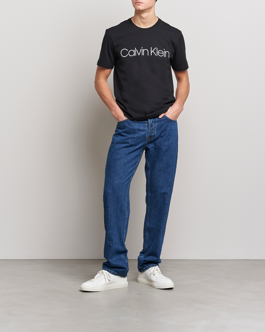 Herren | T-Shirts | Calvin Klein | Front Logo Tee Black