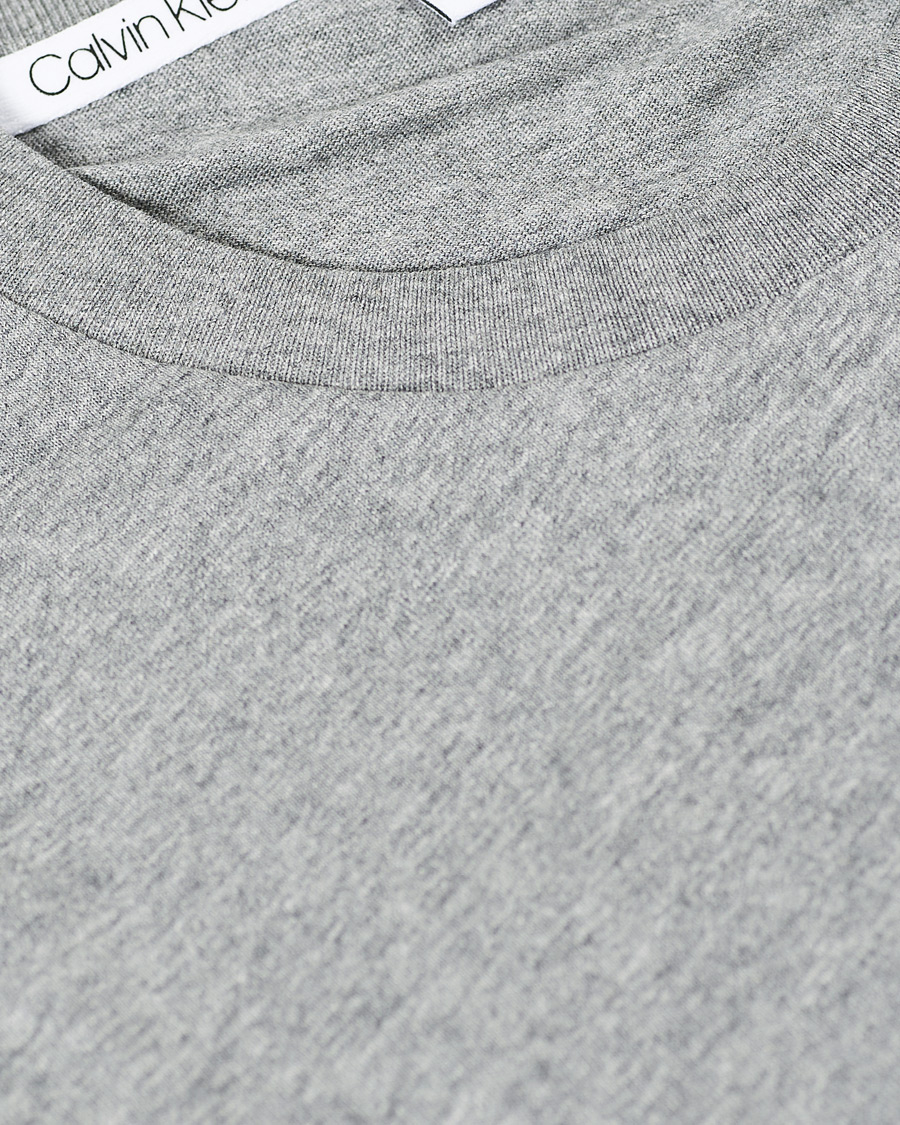 Herren | T-Shirts | Calvin Klein | Front Logo Tee Mid Grey Heather