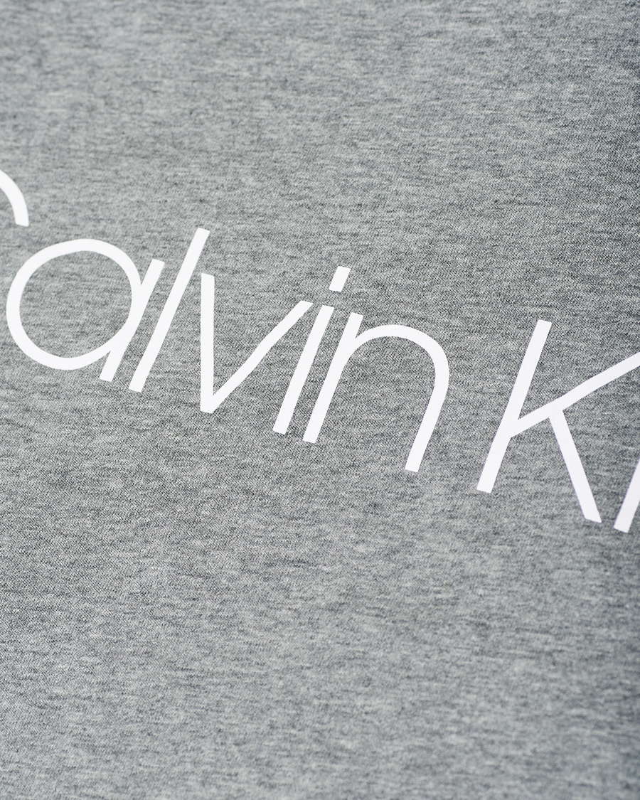 Herren | T-Shirts | Calvin Klein | Front Logo Tee Mid Grey Heather